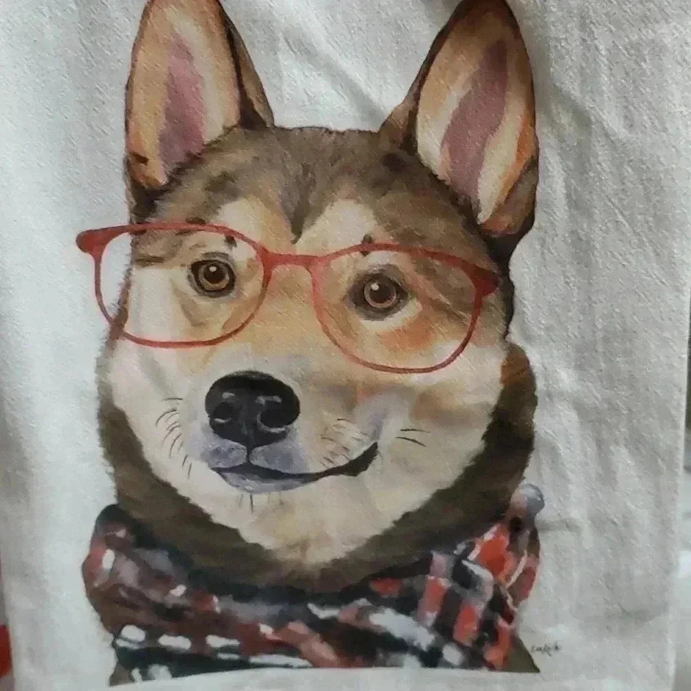 Flour sack towel "Australian cattle" dog